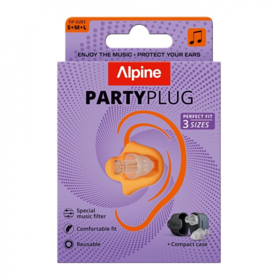 ALPINE PARTYPLUG FÜLDUGÓ S/M/L  1PÁR - 1X